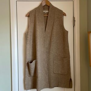 VGUC LOFT Long Vest Cardigan